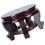 2 Pack Square Wooden Base Bracket Flowerpot Holder 10
