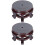 2 Pack Square Wooden Base Bracket Flowerpot Holder 5