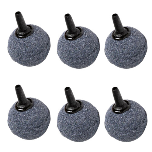 6 Pcs Ball Shape Air Stone Diffuser 20x20mm for Aquarium Hydroponics