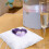 Purple Wedding Ring Pillow Holder 20x20cm 4