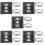 5 Sets Security Camera Universal Mounting Bracket Pole Black 8