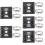 5 Sets Security Camera Universal Mounting Bracket Pole Black 10