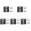 5 Sets Security Camera Universal Mounting Bracket Pole Black 2