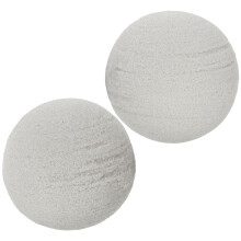 2Pièces Boules De Mousse Sèche Grise Pour Fêtes Mariages