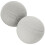 2Pièces Boules De Mousse Sèche Grise Pour Fêtes Mariages 3
