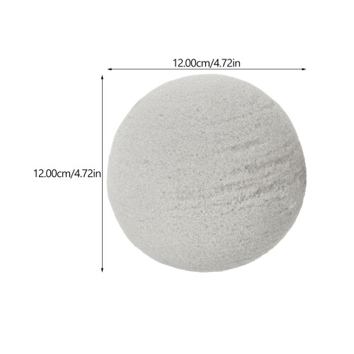 2Pièces Boules De Mousse Sèche Grise Pour Fêtes Mariages 1