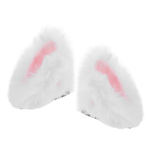 2Pièces Oreilles Décoratives En Peluche Pour Casque Scooter