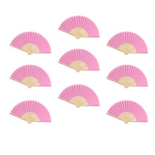 18 Pcs Kids Handheld Fan Folding Blank Paper Small Size Child