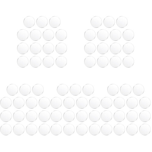 75 Pcs Clear Acrylic Discs Round Sheets Circle Blanks 1