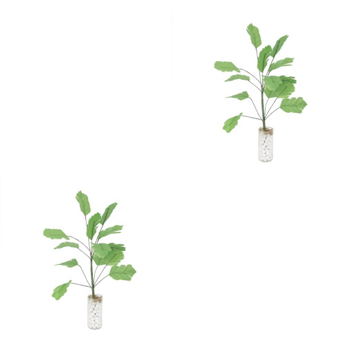 2Stk Bananenbaum Topfpflanze Modell 15x4Cm 2