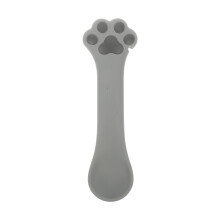 Spoon For Pets With Quick Lid Opening Grey 1pcs 5.3x1.6x0.6in