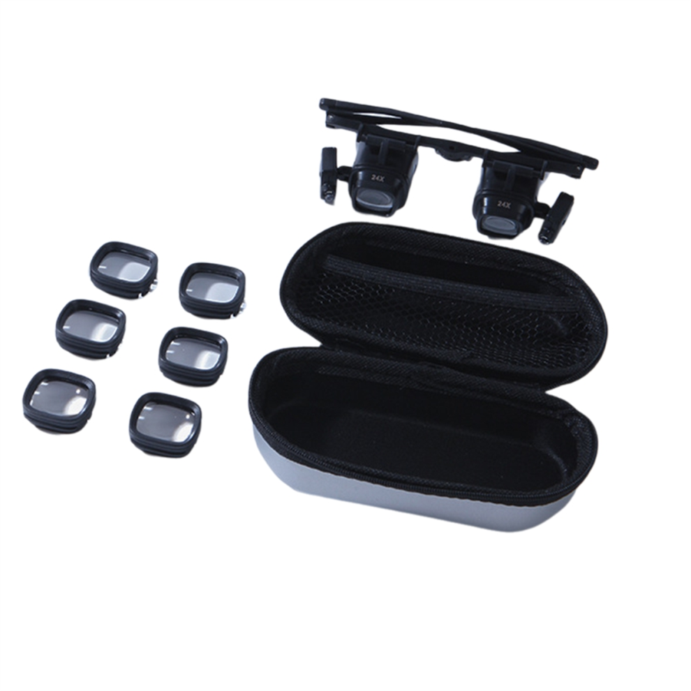 Merkkitã¶N Light 24X Headband Magnifying Glass 2X 6X 10X With 2 Led Magnifier