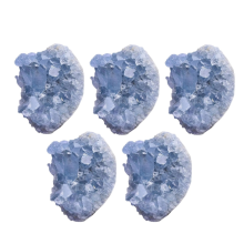 Cristais de Celestita Brutos, Cristais de Forma Irregular, Espécimes de Gemas