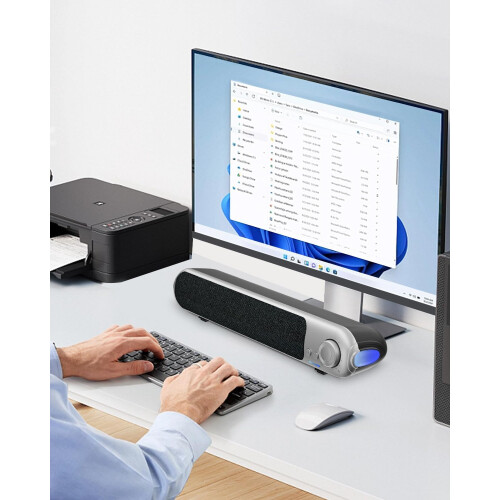 PC Speakers, Computer Soundbar USB, Customizable RGB, Computer Speaker 2