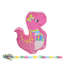 1 Set Dinosaur Pinata with Tassel Stick Candy Filled Party Prop