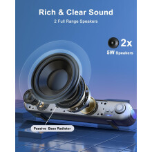 PC Speakers, Computer Soundbar USB, Customizable RGB, Computer Speaker