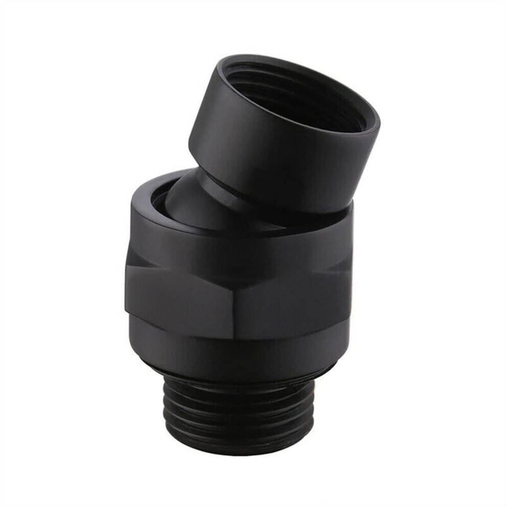 Shower Connector Ball Joint, Swivel Adapter For Shower Heads, Black Water Flow Accessory, 1/2 Inch Compatibility 6038364129444