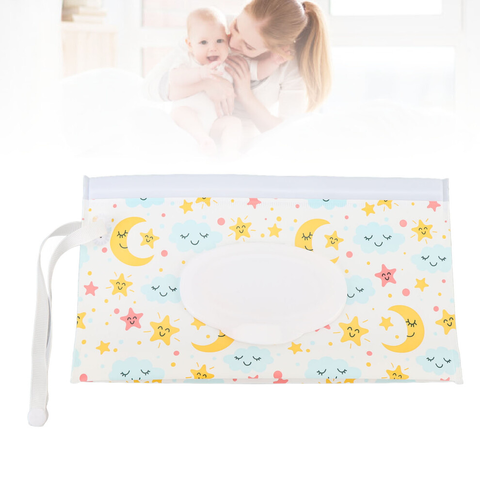 Portable Baby Wipes Container with Lid & Zippers Travel Wet Wipe Pouch 200ml