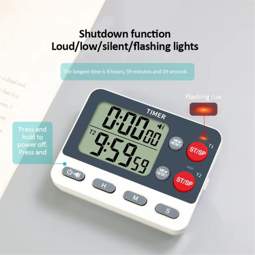 Digital Kitchen Dual Group Cycling Timer Three Timing Options 1