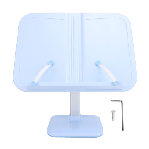 Blue Adjustable Book Holder with Clips, 26-39cm 2