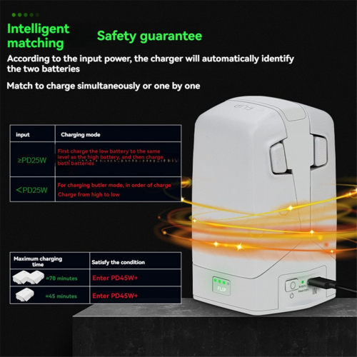 Φορτιστής μπαταρίας για DJI Flip Two-Way Charging Butler Vertical 2