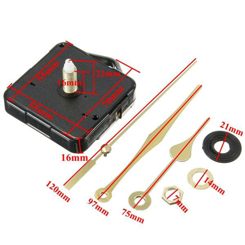 20Pcs DIY Silent Movement Mechanism Repair Tools Part Clock Kit 2