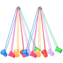 12pcs Necklaces Beaded Plastic Cup Party