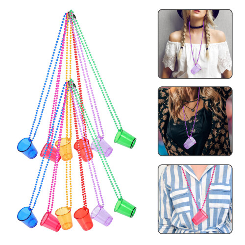 12pcs Necklaces Beaded Plastic Cup Party 2
