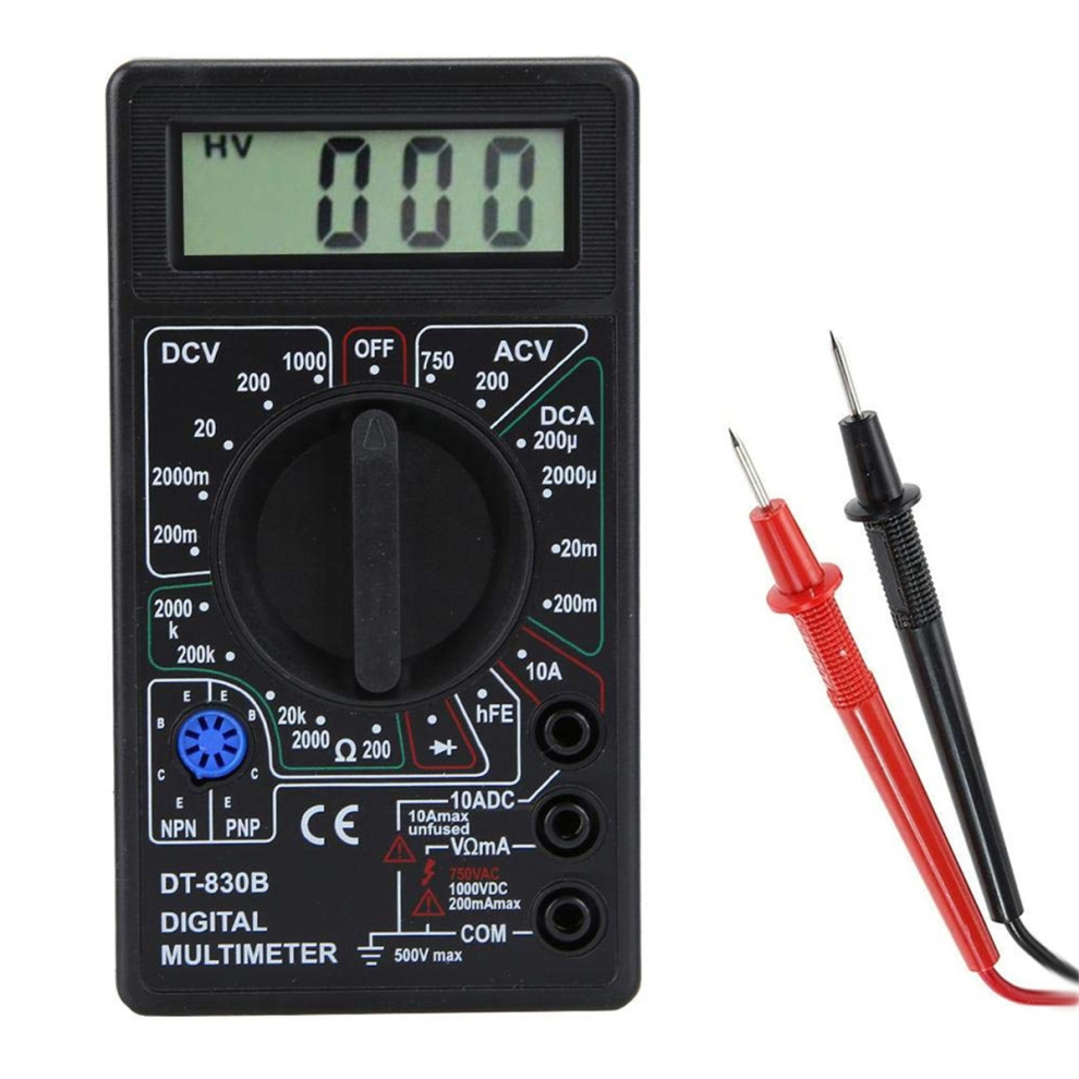 Merkkitã¶N Dt830b Dc/Ac Lcd Digital Multimeter 750/1000V Voltmeter Ammeter