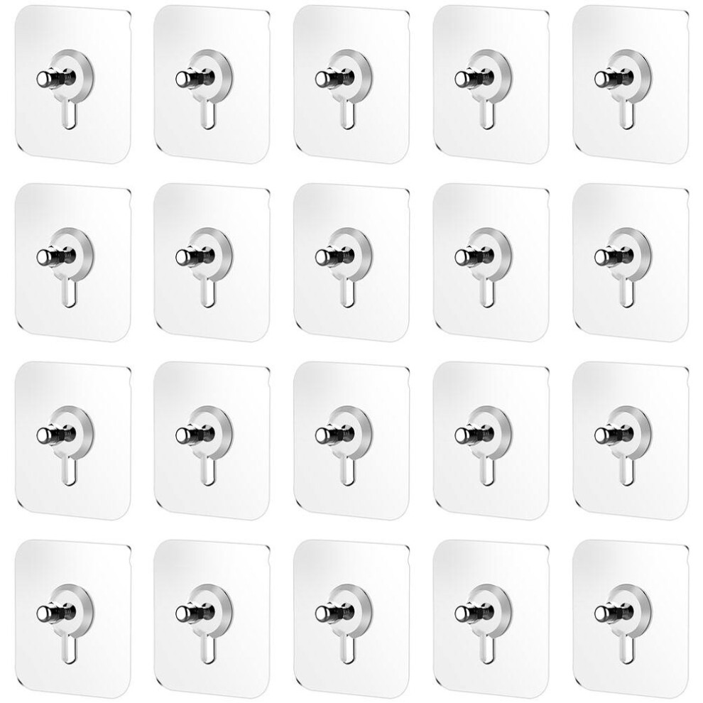 3 Pcs Adhesive Screw Hook No Picture Hanger Seamless Photo Frame 3182079382915