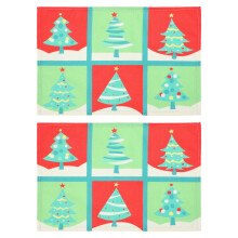 2pcs Xmas Table Mats Place Mats Xmas Dining Table Decoration