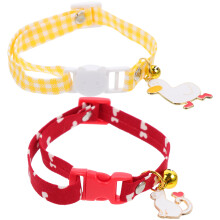 2St Verstelbare Kattenband Met , Katoenmix, Training En Feest