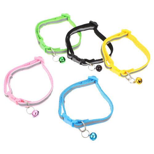 15 Pcs Reflective Cat Collars Cat Dog Collars With Bell Cat Collar