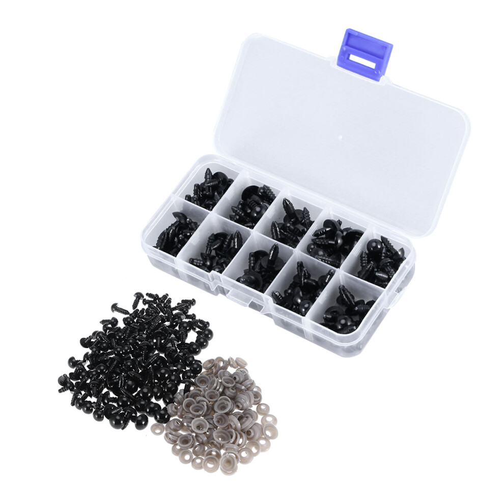 284 Pcs Diy Use Round Boxed Handmade Plastic Plush Toy Eye Nose-image-OPC-PKBZF2P-NEW