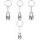 4pcs Urn Key Chain Pendant Mini Container Pet Ornament 3