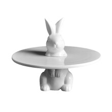 Rabbit Cake Rack Ceramic 20x20x16cm