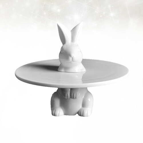 Rabbit Cake Rack Ceramic 20x20x16cm 2