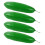 4pcs Artificial Green Cucumber Plastic Vegetable Decor Kitchen Party 11