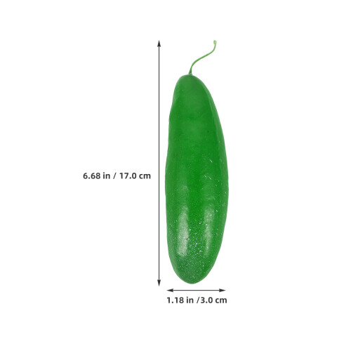 4pcs Artificial Green Cucumber Plastic Vegetable Decor Kitchen Party 1