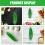 4pcs Artificial Green Cucumber Plastic Vegetable Decor Kitchen Party 8