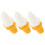 3pcs Simulation Ice Cream Cone Pvc, Plastic Crispy Skin 11