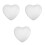 3 Count Polystyrene Hearts Human Shape Craft Lightweight Material 3