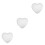 3 Count Polystyrene Hearts Human Shape Craft Lightweight Material 5