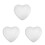 3 Count Polystyrene Hearts Human Shape Craft Lightweight Material 2