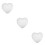 3 Count Polystyrene Hearts Human Shape Craft Lightweight Material 9