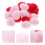 24pcs Colored Felt Hearts Decorations Photo Props 8