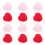 24pcs Colored Felt Hearts Decorations Photo Props 11