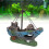 Resin Small Aquarium Decor Shipwrecks Fish Tank Accessories 6