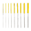 10pcs Diamond Cylindrical File 1mm-5.8mm Small Diameter Reaming File 1