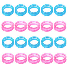 20pcs Silicone Finger Protector Rings for Hair Cutting Scissors